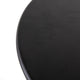 Stowable Folding Side Table, 2 Stool Set, Round Top, Black Iron Cross Base