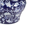 Lina Ginger Jar | Floral & Scroll Design | Blue & White Porcelain 17"
