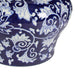 Lina Ginger Jar | Floral & Scroll Design | Blue & White Porcelain 17"