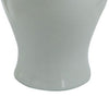 Ginger Jar with Domed Lid & Finial | Tapered Body | White Porcelain 20"