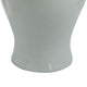 Ginger Jar with Domed Lid & Finial | Tapered Body | White Porcelain 20"