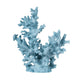 Decorative Sculpture | Faux Coral Accent | Blue Polyresin | 11" Modern