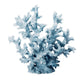 Decorative Sculpture | Faux Coral Accent | Blue Polyresin | 11" Modern