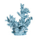 Decorative Sculpture | Faux Coral Accent | Blue Polyresin | 11" Modern