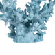 Decorative Sculpture | Faux Coral Accent | Blue Polyresin | 11" Modern