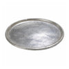Decorative Plate | Rustic Textured Distress Silver Aluminum 10" Round