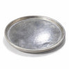 Decorative Plate | Rustic Textured Distress Silver Aluminum 10" Round