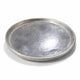 Decorative Plate | Rustic Textured Distress Silver Aluminum 10" Round