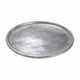 Decorative Plate | Rustic Textured Distress Silver Aluminum 10" Round