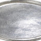 Decorative Plate | Rustic Textured Distress Silver Aluminum 10" Round