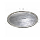 Decorative Plate | Rustic Textured Distress Silver Aluminum 10" Round