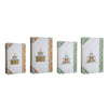 Meer Book Storage Box Set of 8 | Chinoiserie Architectural Design | White
