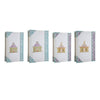 Meer Book Storage Box Set of 8 | Chinoiserie Architectural Design | White