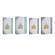 Meer Book Storage Box Set of 8 | Chinoiserie Architectural Design | White