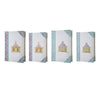 Meer Book Storage Box Set of 8 | Chinoiserie Architectural Design | White