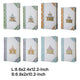 Meer Book Storage Box Set of 8 | Chinoiserie Architectural Design | White
