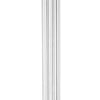 Pillar Candle Holder | 17" Tall Fluted Clear Glass | Classic Square Base
