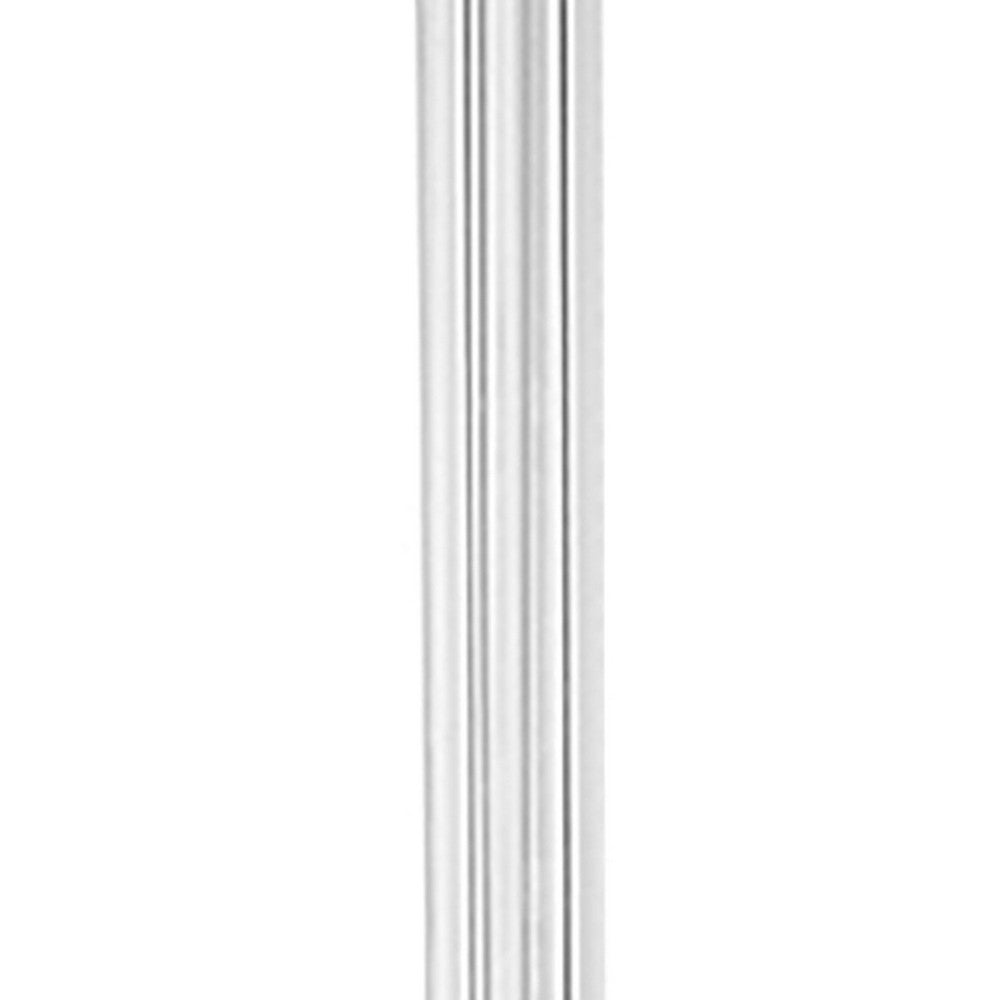 Pillar Candle Holder | 17" Tall Fluted Clear Glass | Classic Square Base