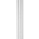 Pillar Candle Holder | 17" Tall Fluted Clear Glass | Classic Square Base