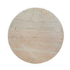 Levi Side End Table | 15" Round Top | Geometric Gray Marble Base