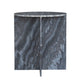 Levi Side End Table | 20" Round Top | Geometric Black Marble Base