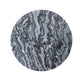Levi Side End Table | 20" Round Top | Geometric Black Marble Base