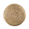 Vin Accent Ottoman | 15" Round | Natural Water Hyacinth Woven Rope