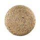 Vin Accent Ottoman | 15" Round | Natural Water Hyacinth Woven Rope