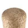 Vin Accent Ottoman | 15" Round | Natural Water Hyacinth Woven Rope