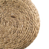 Vin Accent Ottoman | 15" Round | Natural Water Hyacinth Woven Rope