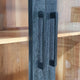 Keny Accent Cabinet | 2 Glass Doors & 3 Shelves | 1 Drawer | Black Iron