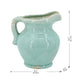 Tery Decorative Flower Vase with Handle | 9" | Glazed Blue Terracotta