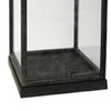 Jeny Display Box Set of 2 | Square Clear Glass with Black Fir Wood Frame