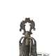 Fia Votive Candle Holder 4 Glass Cups | Black Metal Base with Finial Top