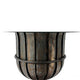 Dining Table | 60" Round Clear Glass Top | Classical Bronze Metal Base