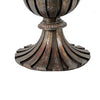 Dining Table | 60" Round Clear Glass Top | Classical Bronze Metal Base