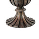 Dining Table | 60" Round Clear Glass Top | Classical Bronze Metal Base