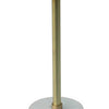 Lima Side End Table | 12" Round Black Agate | Marble Cylinder Base