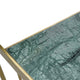 2pc Nesting Table Set | Marble Inlay Oval Top in White & Green | Gold Iron