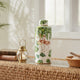 Jesu Decorative Botanical Flamingo Jar | White Green Porcelain | 18"