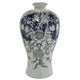 Rayn Decorative Urn | Blue White Chinoiserie Art | 24" Porcelain