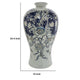 Rayn Decorative Urn | Blue White Chinoiserie Art | 24" Porcelain