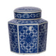 Porcelain Decorative Jars with Lid Set of 3 | Blue White Chinoiserie |6"