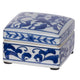 Porcelain Decorative Storage Boxes Set of 3 | Blue White Chinoiserie Art