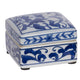 Porcelain Decorative Storage Boxes Set of 3 | Blue White Chinoiserie Art