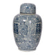 Decorative Ginger Jar with Lid | Blue & White Porcelain | 13"
