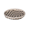 Mona Organic Wash Trays Set of 3 | White Black Bamboo Woven Patterns