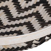 Mona Organic Wash Trays Set of 3 | White Black Bamboo Woven Patterns