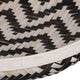 Mona Organic Wash Trays Set of 3 | White Black Bamboo Woven Patterns