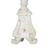 Jewa Vintage Pillar Candle Holder | 25" Distressed White Magnesia
